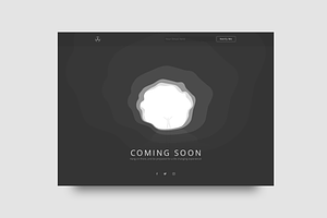 Vector Coming Soon Web Template