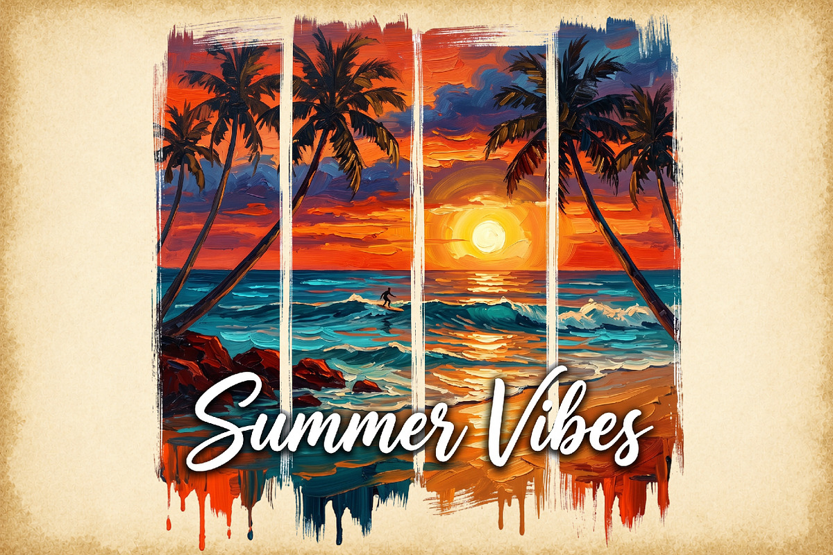 Retro Summer Sublimation Bundle, an Object Illustration by Sublimation Artist (Photo 7 of 10)