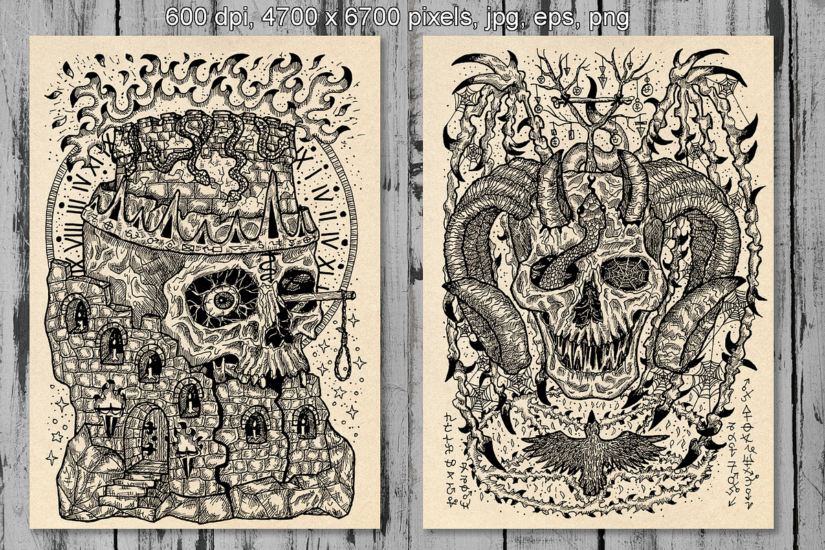 Evil skulls part 4, an Illustration by Samiramay (Photo 4 of 6)