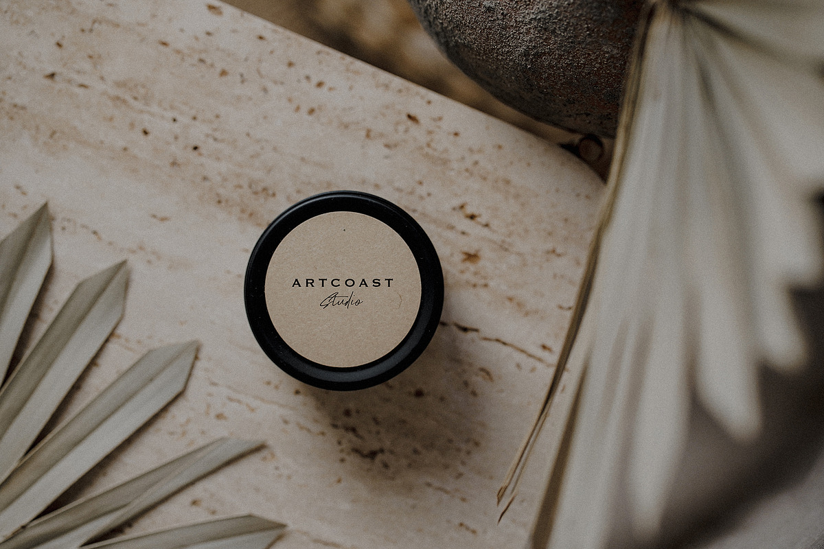 20 Boho Candle Jar Mockups, a Packaging Mockup by Artcoast Std. (Photo 5 of 11)