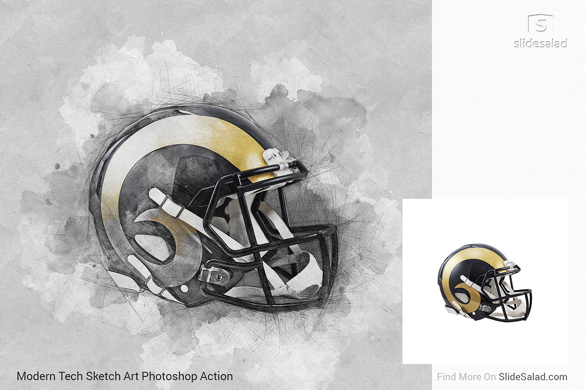 Tech Sketch Art Photoshop Action, an Action Add-On by SlideSalad (Photo 37 of 49)