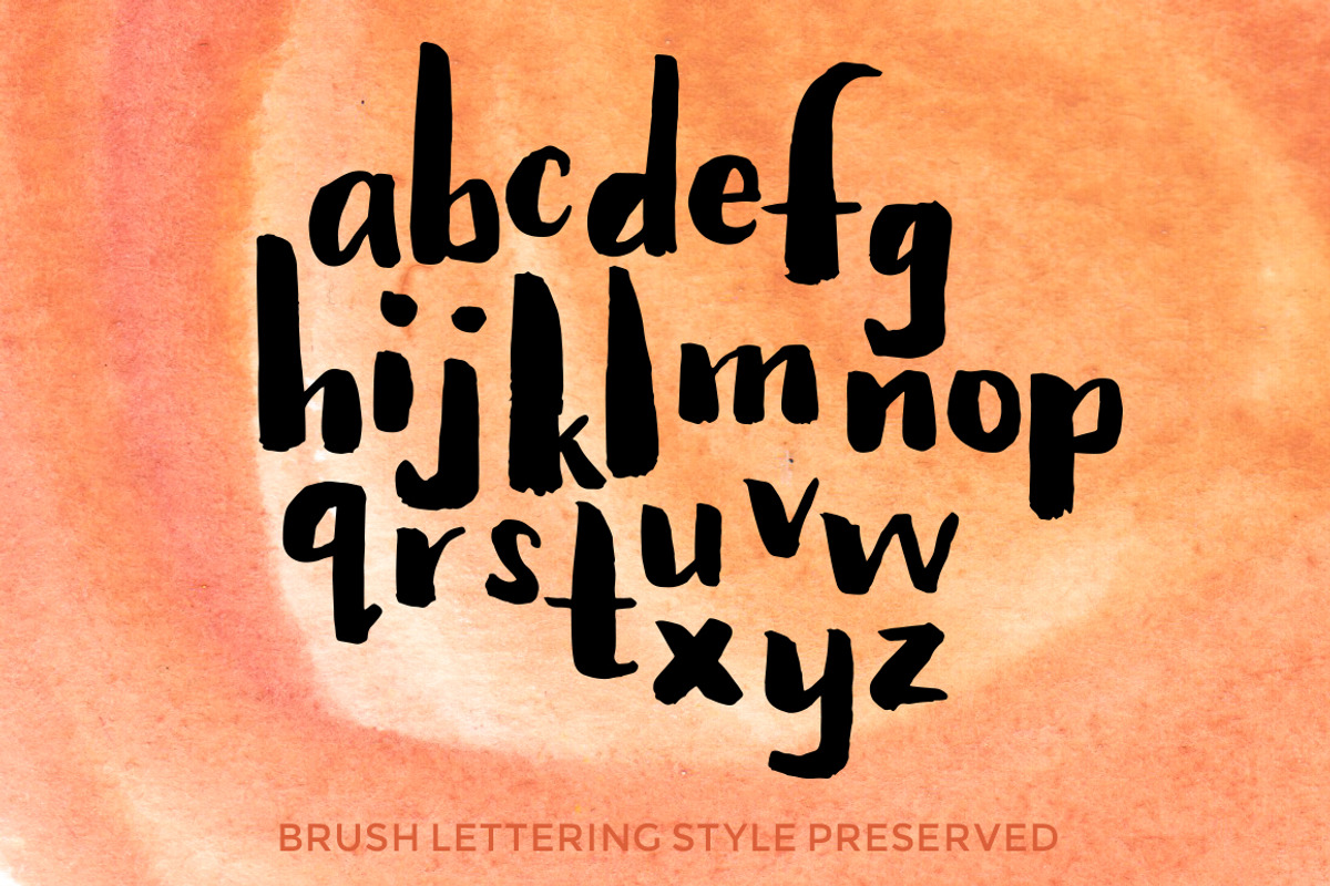 Everything Is Golden - Brush Font preview 3