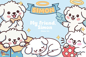 My Friend, Simon Sticker Set