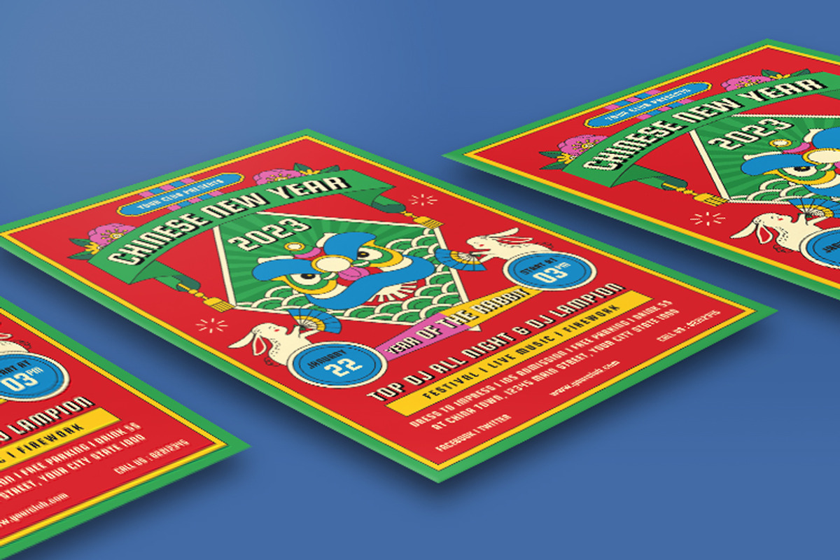 Chinese New Years Party Flyer 2023, a Templates & Theme by Totem Design Studio (Photo 6 of 6)