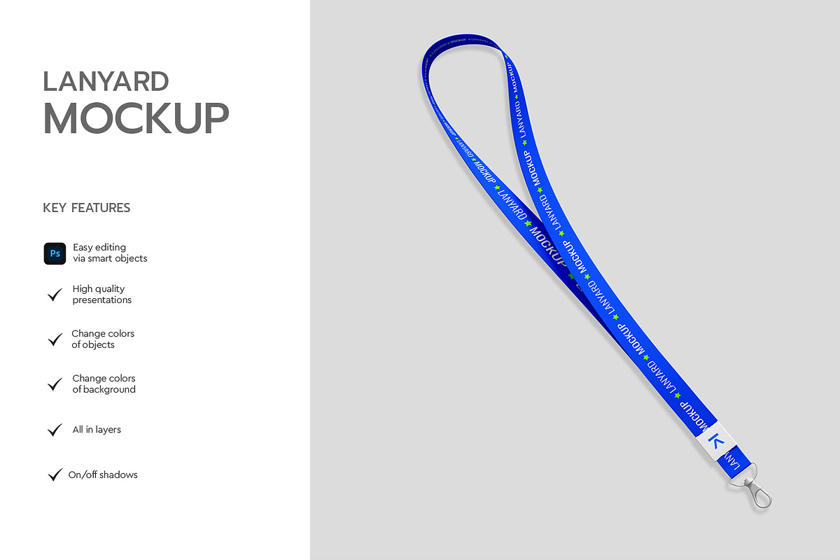 Office ID Lanyard Mockup, a Product Mockup by graphypix (Photo 2 of 4)