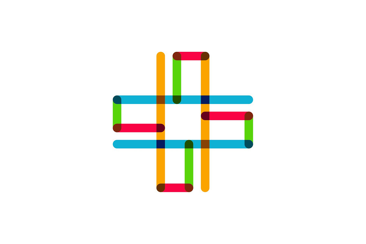 Abstract Colorful Cross Logo, a Branding & Logo Template by Buqancreative