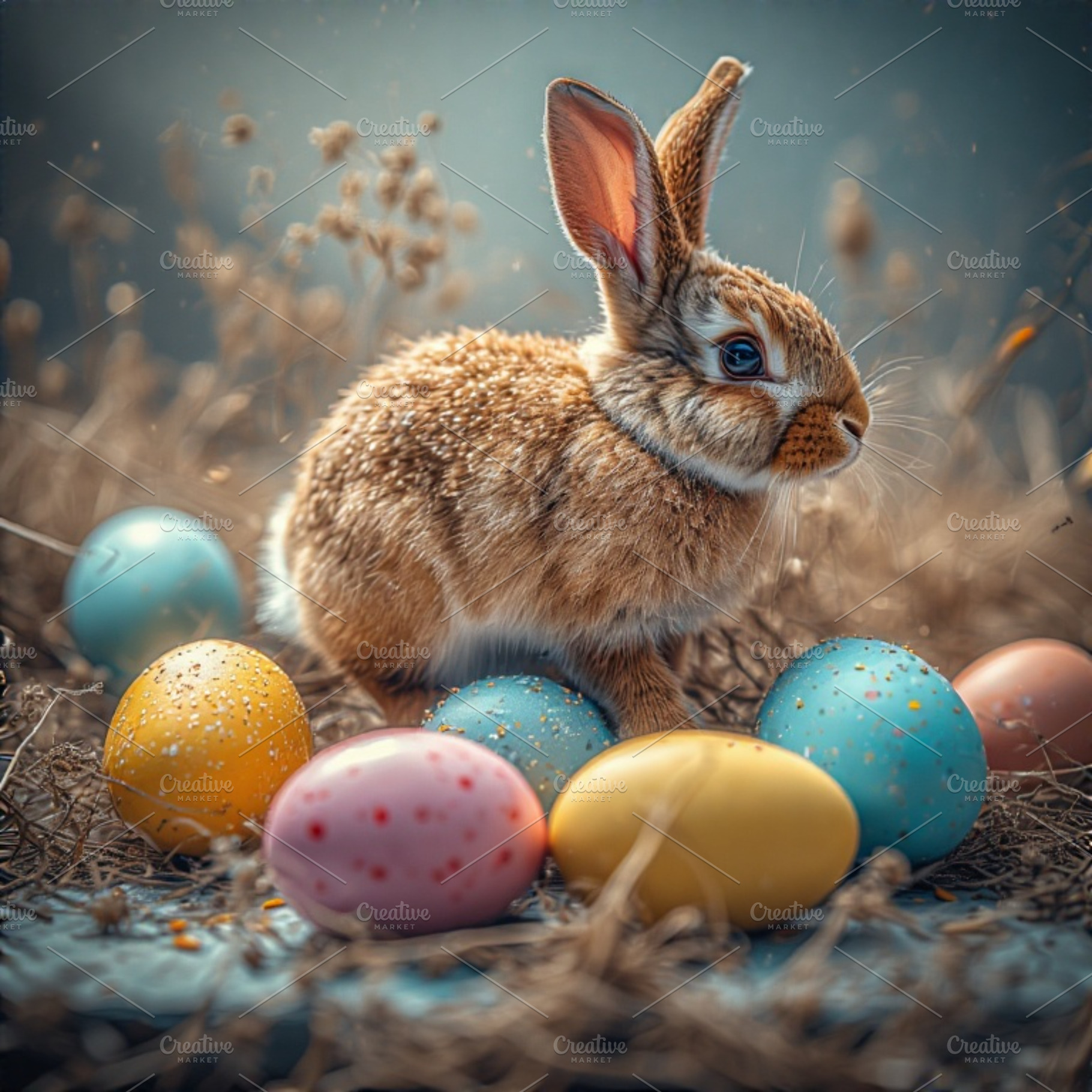 Pastel Eggs Easter Bunny image, a Holiday Photo by ComfortQ
