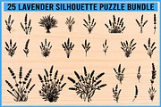 Lavender Silhouette Puzzle Bundle, an Object Illustration by Designer_Momina (Thumbnail 8 of 8)