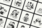 Birthday Doodles Collection, an Outline Icon by Vectors Market (Thumbnail 5 of 8)