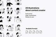 Notion Illustrations Content Creator, a Work Illustration by Vectorly Space (Thumbnail 2 of 6)