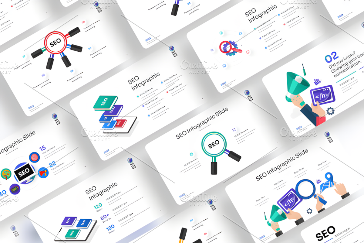 SEO Infographic PowerPoint Template, a Presentation Template by Ink Gallery (Photo 3 of 3)