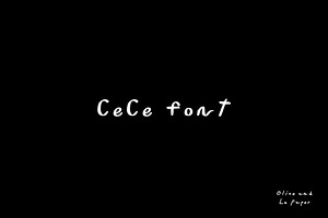Handwritten CeCe Font