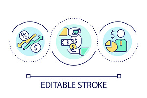 Financial transactions loop concept, a Graphic by IMG Visuals