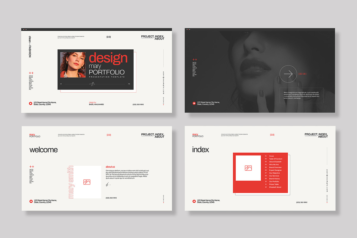 Design Portfolio Presentation design preview 2