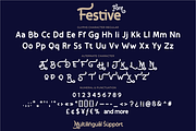 Festive, a Sans Serif Font by twinstd (Thumbnail 3 of 12)