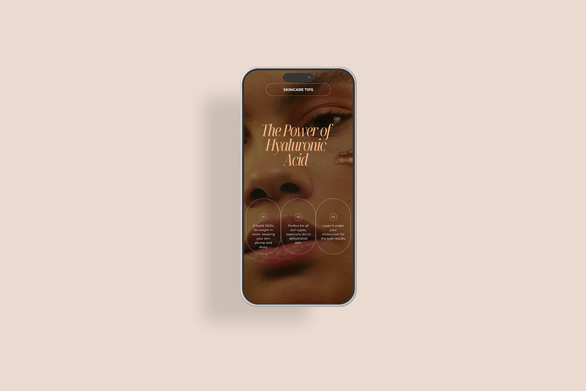 Aesthetic Skincare Instagram Reel, a Social Media Template by My Template Studio (Photo 7 of 14)