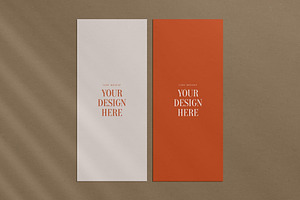 Paper Mockup Set 5 Card Mockup