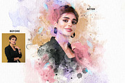 Classic Watercolor FX — Ps Action, an Action Add-On by Studio Retouch (Thumbnail 3 of 12)