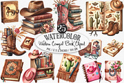 Western Cowgirl Book Clipart, an Illustration by Designking (Thumbnail 1 of 4)