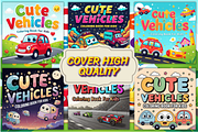 Cute Vehicles Coloring Book for Kids, a Decorative Illustration by Ink Gallery (Thumbnail 3 of 4)