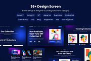 Yorfy NFT Portfolio Website UI Kit, a Templates & Theme by Streal Creative (Thumbnail 2 of 7)