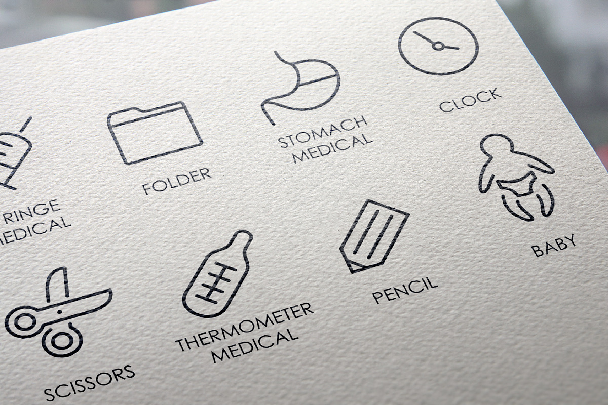Medicine Thin Line Icons, an Outline Icon by Palau (Photo 5 of 5)