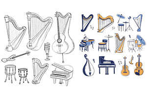 Instrumental music, different, an Illustration by ZinetroN