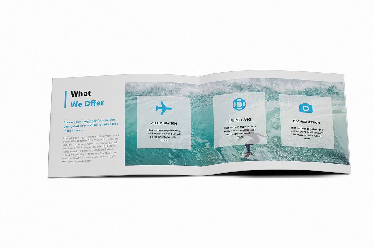 High Wave - Surfing A5 Brochure, a Brochure Template by Incools Stokie