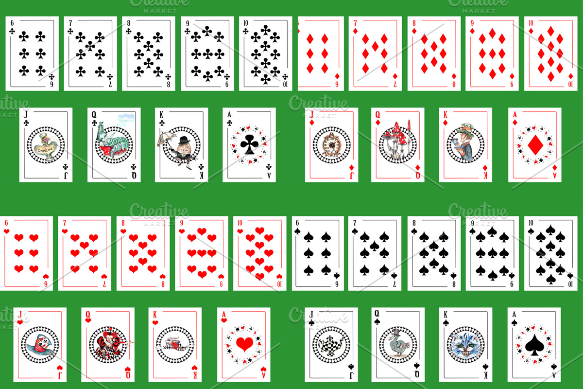 Alice in Wonderland Playing Cards, an Object Illustration by Arevka (Photo 2 of 2)