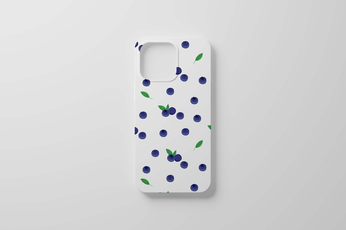 Blueberries seamless pattern, a Pattern Graphic by Viktorijareut (Photo 3 of 6)