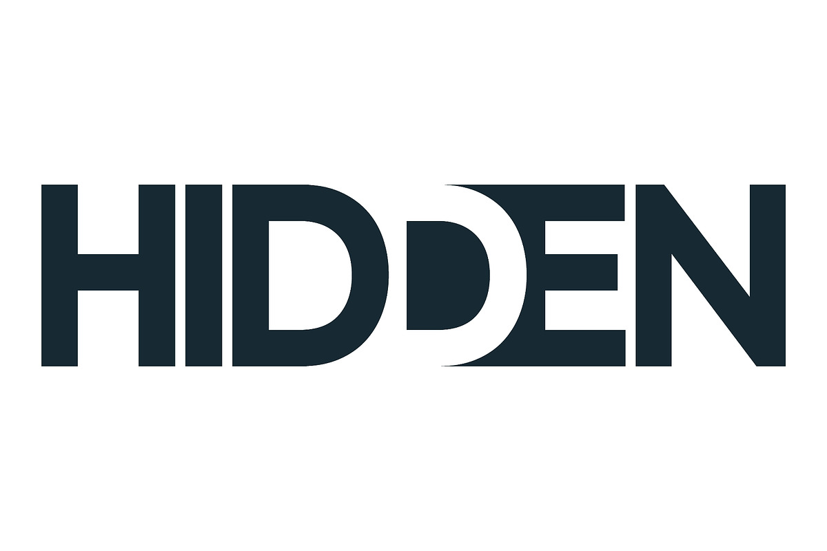 Hidden text logo with d hidden, an Object Illustration by LogosDen (Photo 2 of 3)