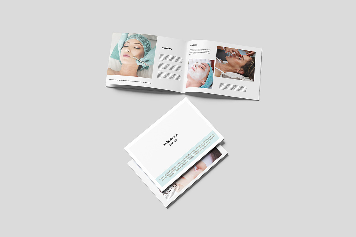 A4 Landscape Magazine Mockup, a Magazine Template by Difa Design (Photo 12 of 12)