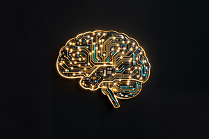 Electronic Circuit Board Brain, a Photo by rarrarorro