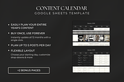 Social Media Content Calendar, a Marketing Template by Gilla Templates (Thumbnail 2 of 9)