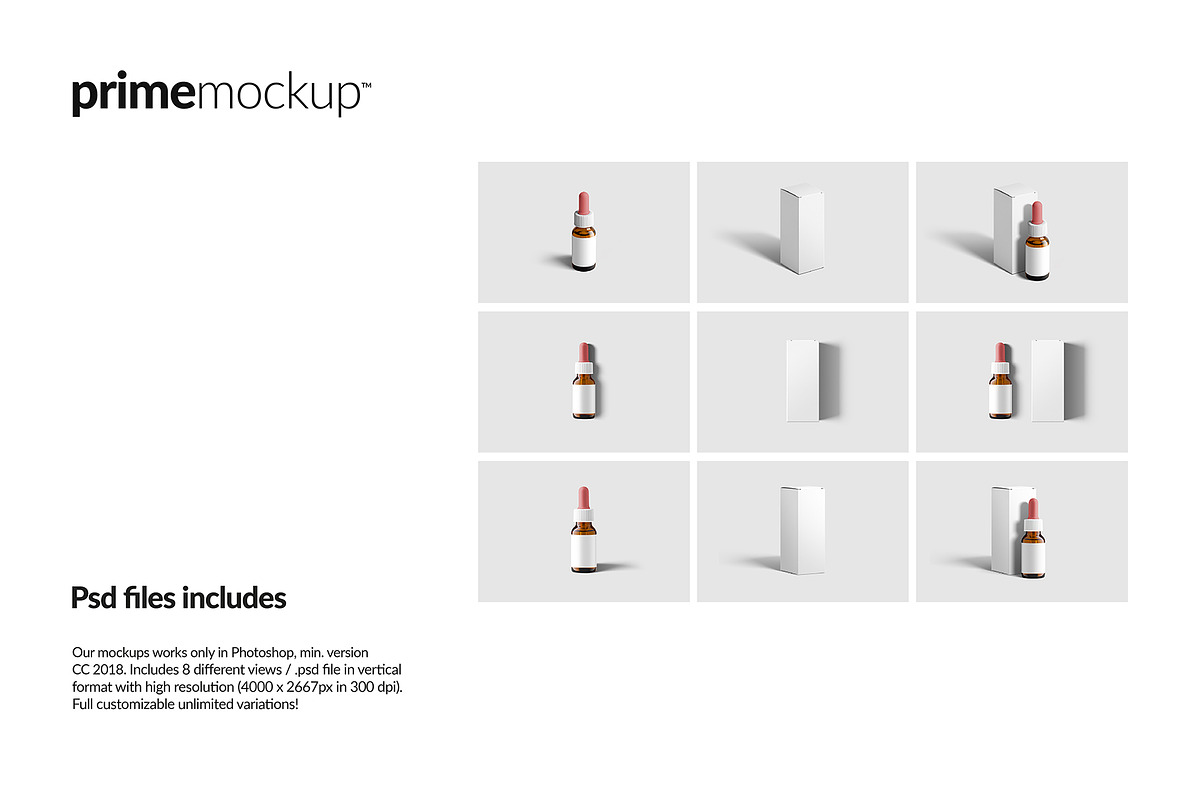 Dropper Bottle & Box Mockup, a Merchandise Mockup by PrimeMockup (Photo 6 of 6)