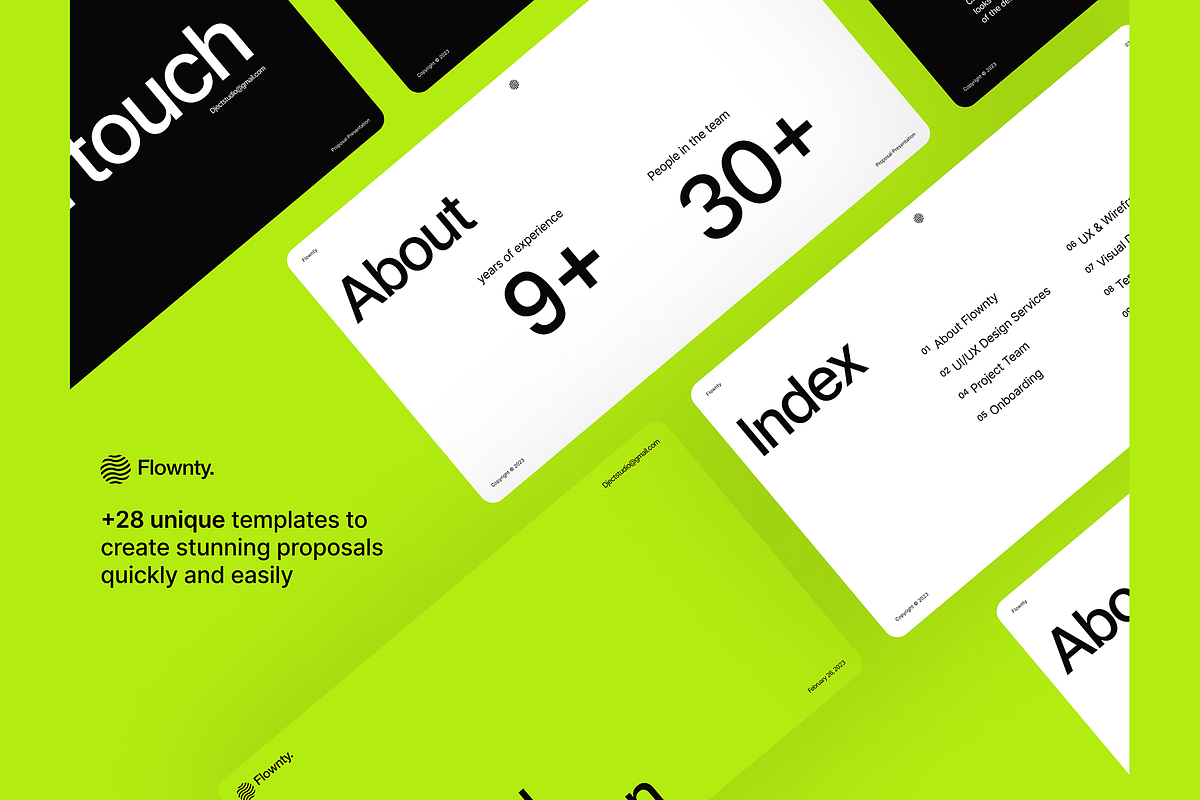 Flownty Proposal Presentation, a Presentation Template by DjectStudio (Photo 2 of 4)