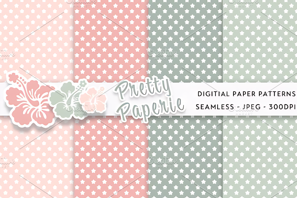 20 Digital Paper Backgrounds, a Pattern Graphic by Ink Gallery (Photo 5 of 6)