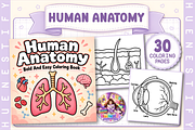 Human Anatomy Coloring Book, an Education Illustration by HueNestify (Thumbnail 1 of 4)