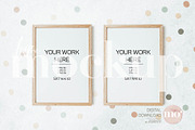 2 Wood Frames Mockup, Kids room, a Product Mockup by MoMockups (Thumbnail 2 of 3)