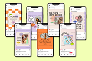 Neon Retro Canva Instagram Puzzle, a Social Media Template by Guavamelo Studio (Thumbnail 3 of 16)