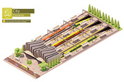 Isometric city map elements, an Object Graphic by tele52 (Thumbnail 51 of 72)