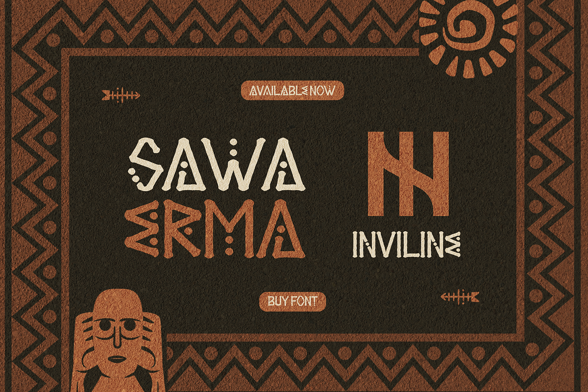 Sawa Erma – A Totemic Typeface, a Handwritten Font by Inviline.co (Photo 15 of 15)