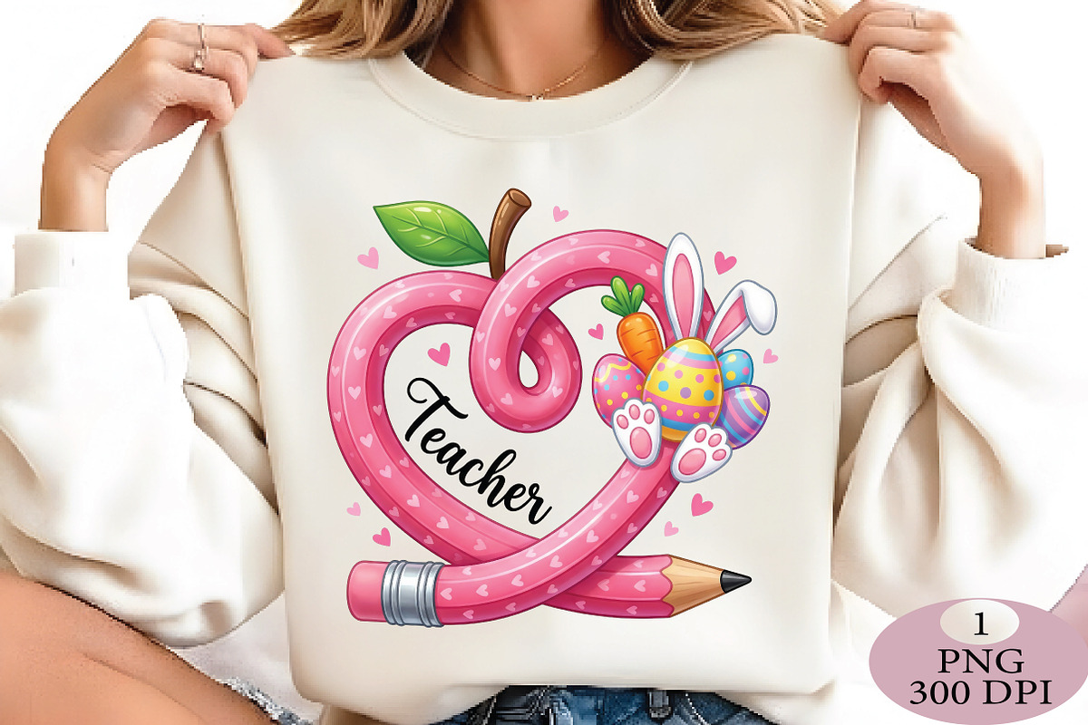 Easter Heart Pencil Png, an Illustration by Daily.Designs (Photo 3 of 5)