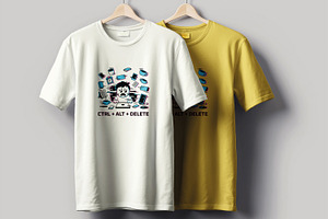 Reboot Life T Shirt Design Layout, a Stationery Template by MightyDesign