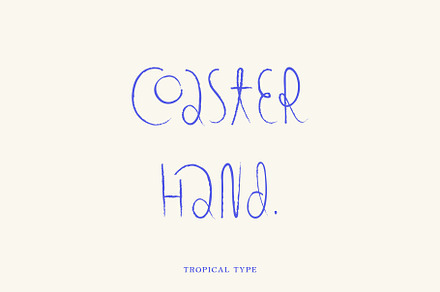 Coaster - Hand drawn font