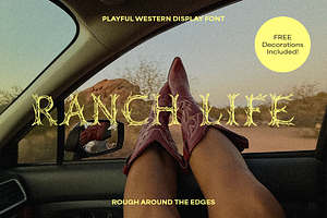 Ranch Life Western Display Font