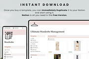 Wardrobe Manager Notion Template, an App Template by MondaySpark (Thumbnail 9 of 9)