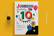 Birthday Flyer Design Template, a Flyer Template by MightyDesign (Thumbnail 1 of 8)