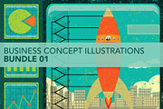 Business Concepts Bundle 01, a Person Illustration by retrorocket (Thumbnail 1 of 17)