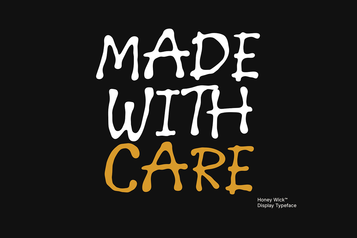 Honey Wick - Handmade Display, a Handwritten Font by Hasbi Creative (Photo 10 of 10)